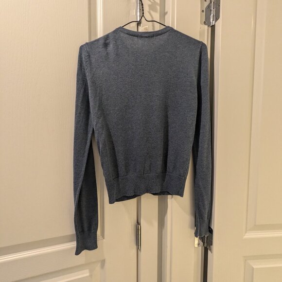 H&M Button Up Cardigan, Size XS, Denim Blue - Picture 3 of 3